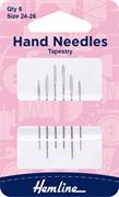 Tapestry Hand Needle, Size 24-26, 6 pack 
